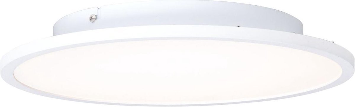 Brilliant lamp Buffi LED plafondpaneel 35cm zand / wit / warm wit | 1x 24W LED geïntegreerd, 2400lm, 2700K | Vlak licht voor gelijkmatige kamerverlichting | Zwevende optiek door vlakke constructie