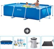 Intex Rechthoekig Frame Zwembad - 260 x 160 x 65 cm - Blauw