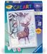 Ravensburger CreArt Kids 18x24cm Romantisch Hert Schilderen op Nummer Kit