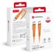 Forcell USB-C naar USB-C kabel, F-Energy, QC4.0, PD 5A, 100W, siliconen, 1 meter, marineblauw/oranje, C347