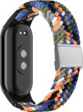 By Qubix Qubix - Braided nylon bandje - Multicolor Dark - Geschikt voor Xiaomi Smart Band 8 / 9 / 10