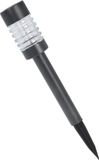 Progarden solar Solarlamp RVS+glas antraciet zonne-energie buitenlamp 3 stuks