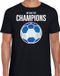 Bellatio Decorations Griekenland EK/ WK supporter t-shirt - we are the champions met Griekse voetbal - zwart - heren - kleding / shirt XXL