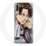 Maniacase Hoesje voor Samsung Galaxy A50 Aanval van de Titanen Levi Ackerman Manga