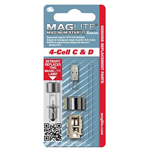 Maglite LMXA401 Xenon vervangende lamp voor 4 C-/ D-Cell staaflampen