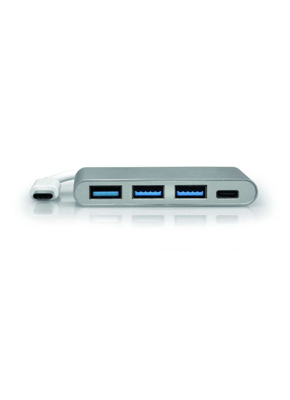 PORT Designs 900122 USB Hub - White/Silver