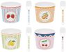Fruit Mania Quatre gobelets à glace
