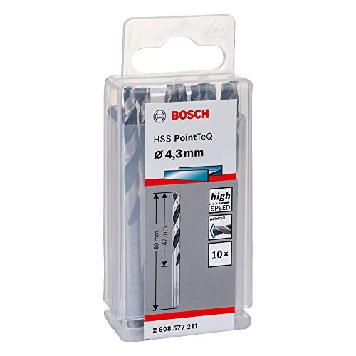 Bosch Professional 10 Stuks HSS Spiraalboor PointTeQ (voor metaal, 9,3 x 81 x 125 mm, accessoire boor-/schroefmachine)