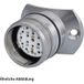 Hummel Connecteur d'appareil M23 Signal Radius 35mm, Soudure Droit 7 broches, Douille Avec Protection Anti-vibrations D. 70mm Montage avant - 1 pièce