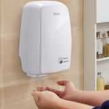 BAKAJI Elektrische handdoek, automatisch, hotel, handdroger voor aan de muur, badkamer met lichtbarrière (1000 watt)