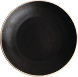 Olympia Canvas gewelfde borden zwart 27cm