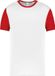 Proact TopTex Group Tweekleurig herenshirt jersey met korte mouwen 'Proact' White/Red - XXL