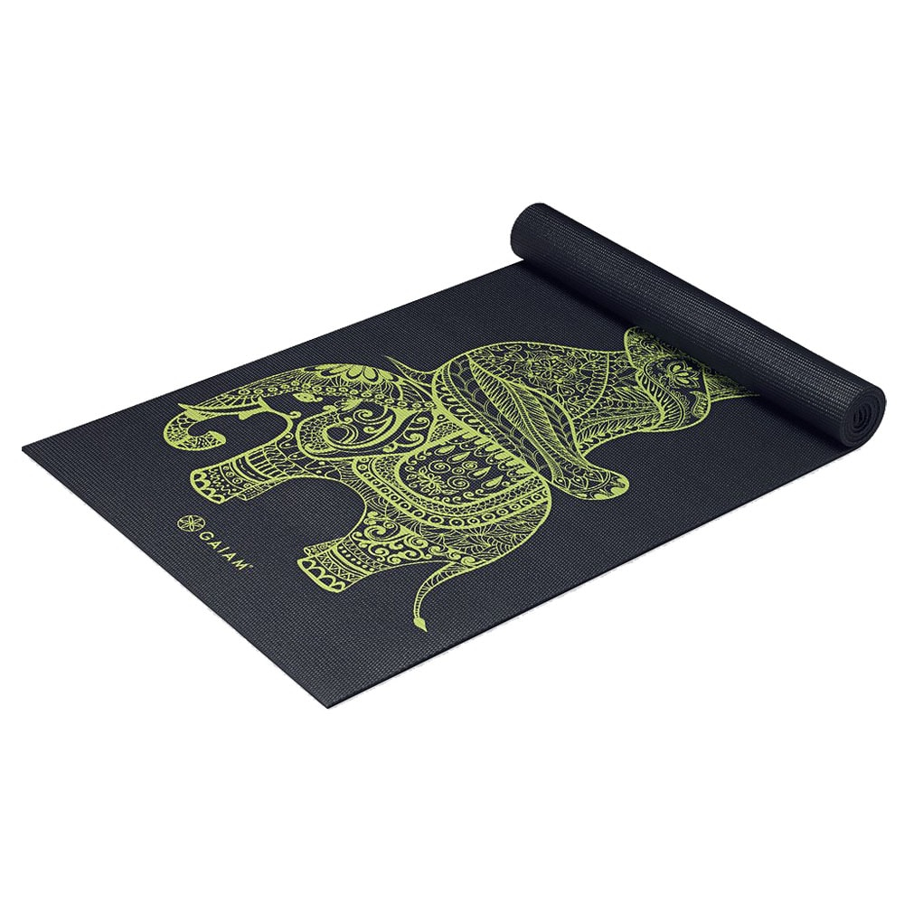 Gaiam Yogamat - Premium Tribal Wisdom - Zwart