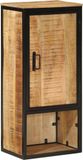 Maison Exclusive - Armoire de salle de bain exclusive - Dimensions : 40 x 27 x 90 cm. Fabriquée en bois de manguier massif et en fer
