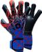 Elite Sport Spin Keepershandschoenen - Zwart / Paars / Rood | Maat: 8