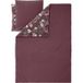 LIVARNO® Parure de lit réversible en satin microfibre, 240 x 220 cm (bordeaux)