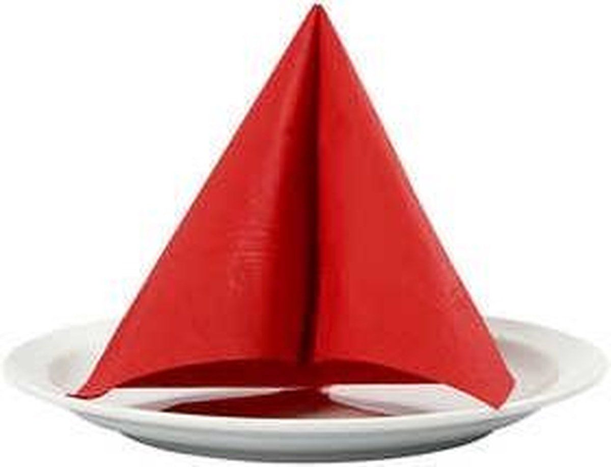 Servetten rood 33x33 cm 20 stuks