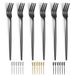 Ibenzoa® Elegante Fourchettes à dessert noires set van 6