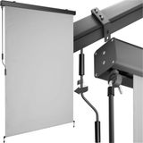 Tectake Verticale Luifel Eloise - 120 x 250 cm - Lichtgrijs