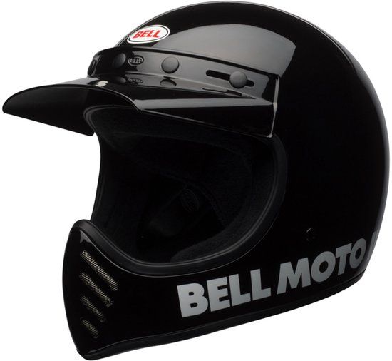 Bell Moto-3 Classic Solid Gloss Zwart Integraalhelm - Helm