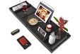 Bamfan Bad Caddy Tray voor badkuip - bamboe verstelbare organizer lade voor badkamer met gratis zeepbakje geschikt voor luxe spa of lezen, bruin, zwart