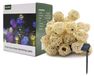 Guirlande lumineuse solaire, 30 LED RVB, boules en rotin, 6 mètres, 8 modes d'éclairage
