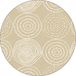 Bonateks Ronde digitaal bedrukte muismat, antislip onderkant, voor kantoor en thuis, diameter: 22 cm