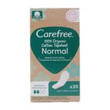 Carefree Inlegkruisjes van biologisch katoen, hypoallergeen en ademend, normaal, 30 stuks