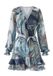 GUESS Robe bleu fumé / marron / brun clair / pétrole
