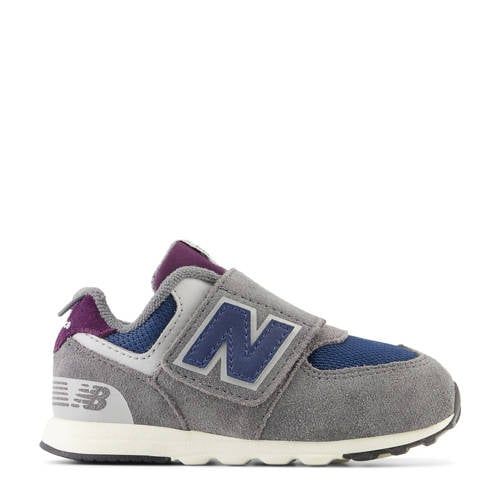 New Balance 574 sneakers grijs/blauw/aubergine