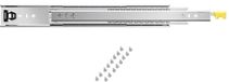 Tiroirs à roulement à billes avec extension complète, 1 paire, glissières télescopiques verrouillables, 450 mm, capacité de charge 113,4 kg, rail de glissement monté latéralement avec roulements à billes et mécanisme de verrouillage