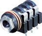 Rean AV NYS215 Jackplug 6.35 mm Bus, montage horizontaal Aantal polen: 3 Stereo Zwart 1 stuk(s)