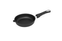 AMT Gastroguss AMZN-I-520-Z20B Braadpan 20 cm Ø, 5 cm hoog, afneembare steel, geschikt voor inductie, Lotan® antiaanbaklaag, gietijzeren pan (gegoten aluminium)