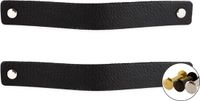 Brute Strength BIGsave B.V. Leren handgrepen - Zwart - 2 stuks - 20 x 2,5 cm