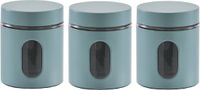 Zeller Keuken Voorraadpot - 6 stuks - Eucalyptus Groen - 600 ml