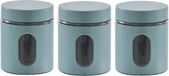 Zeller Keuken Voorraadpot - 6 stuks - Eucalyptus Groen - 600 ml