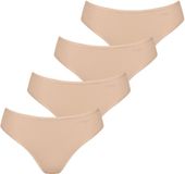 Sloggi Pure Comfort Tai-slip voor dames, huidkleurig, effen, maat M (4 stuks)