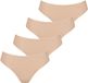 Sloggi Pure Comfort Tai-slip voor dames, huidkleurig, effen, maat M (4 stuks)