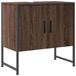 vidaXL Wastafelkast 60x33x60 cm bewerkt hout bruin eikenkleurig