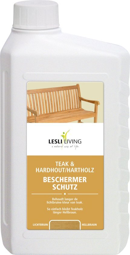 Lesli Living Teak & Hardhout beschermer lichtbruin 1 liter