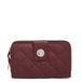 Vera Bradley Turnlock RFID twill portemonnee voor dames, druif, eenheidsmaat