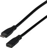 EFB Elektronik USB-kabel 0,2 meter USB 3.2 Gen 2 (3.1 Gen 2) USB C Zwart