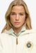 Superdry Country Club Zip Hoodie Dames Off White Katoen/Polyester