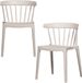 WOOOD Bliss Tuinstoelen - Plant Fiber - Off White Melange - Set van 2