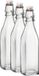Bormioli Rocco beugelfles/weckfles - 3x - 1 liter - glas - transparant