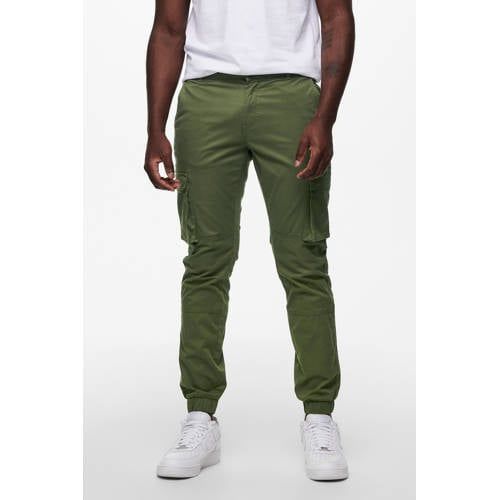 ONLY & SONS ONSCAM STAGE Tapered Fit Trousers - Olive Night