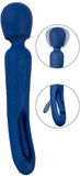 Sweet Smile 2in1 Wand met Vegende Tong Vibrator Blauw