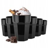 Trend glass 6x Zwarte Long Drink Glazen 425ml