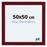 Your Decoration Cadre photo 50x50 cm MDF Vin rouge balayé Como