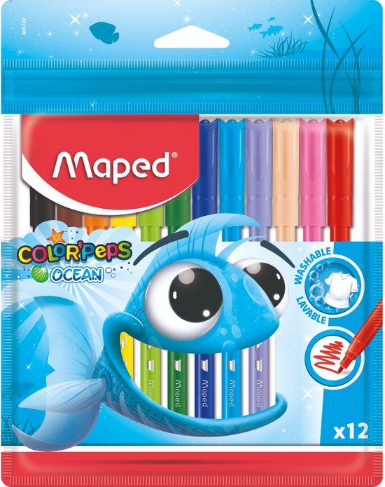 Maped Office Maped Viltstiften Ocean - 12 stuks